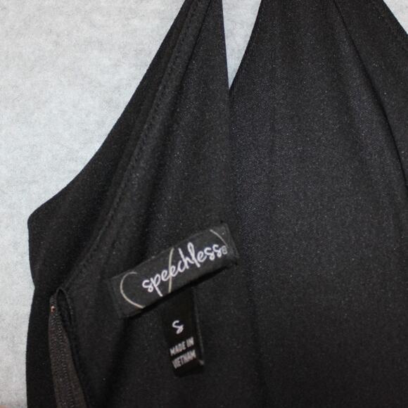 Speechless Womens Black Fit & Flare Strap Dress Size Small - Picture 5 of 7